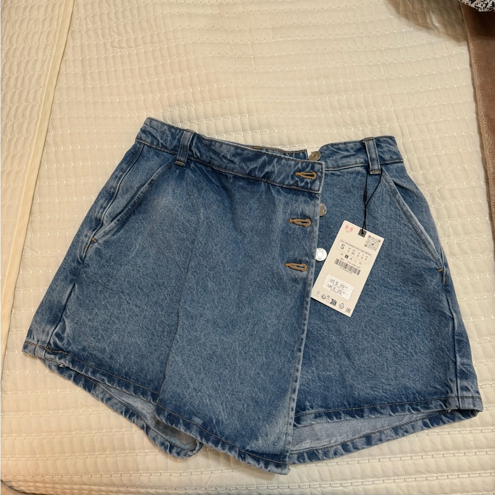 Zara denim skort